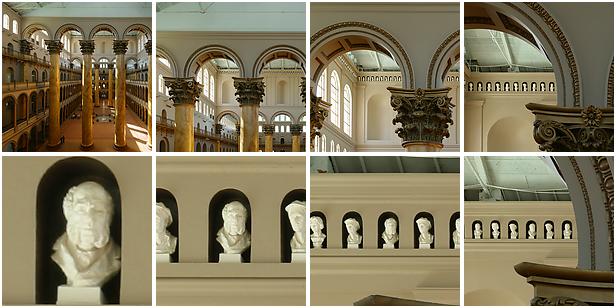 zooming in on the 1.07 gigapixel image of National Building Museum