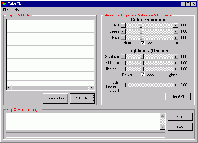 ColorFix GUI screenshot